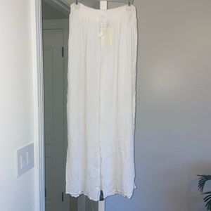 White Salty Lemon Beach pants